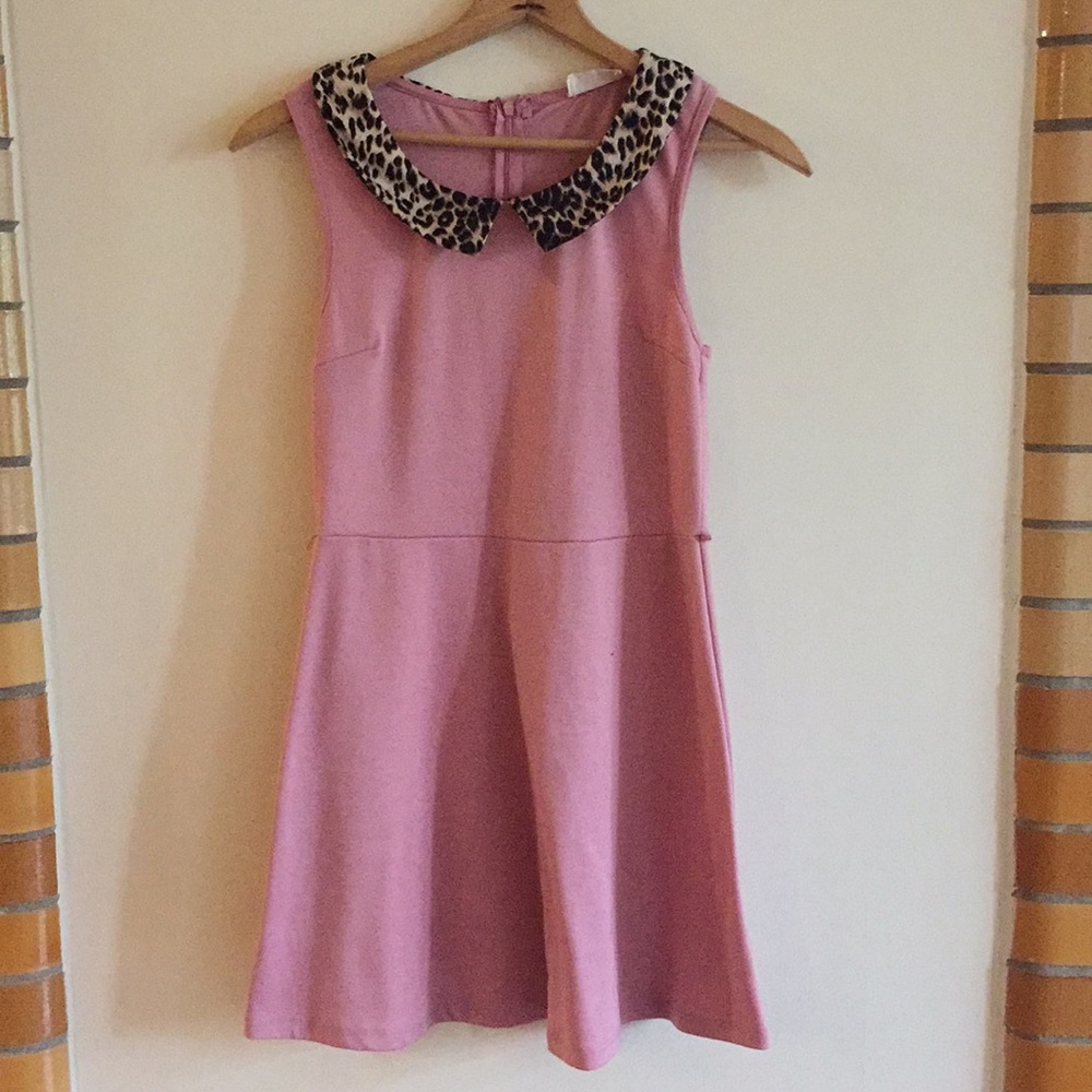 Pink and leopard Cocktail dress
